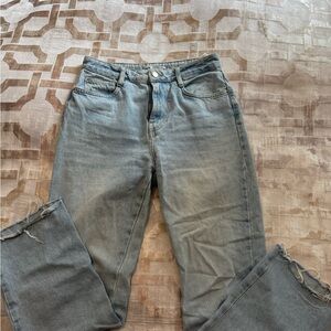 Zara Light Blue Straight Leg Jeans